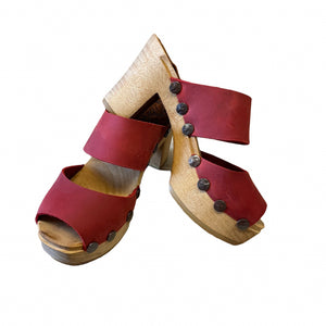 Ultimate High Ebba Two Strap Sandal in Red