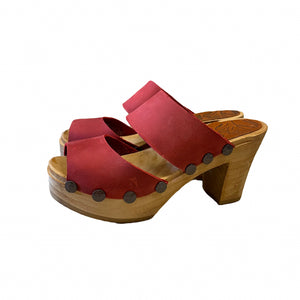 Ultimate High Ebba Two Strap Sandal in Red