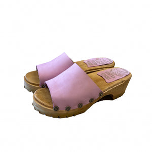 Light Pink Nubuck Mountain Sole Slide