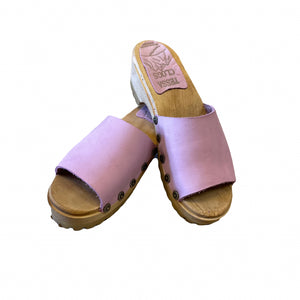 Light Pink Nubuck Mountain Sole Slide