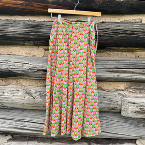 Flower Print Cotton Pants
