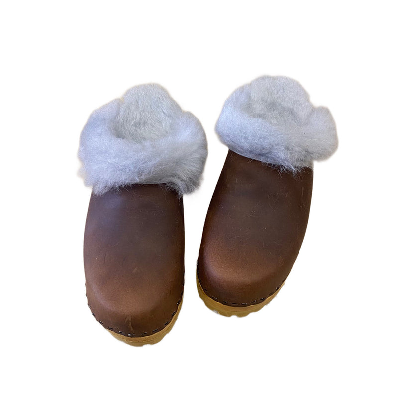 Mountain Sole Shearling in your choice of Featured Leather and Shearling