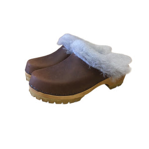 Mountain Sole Shearling in your choice of Featured Leather and Shearling