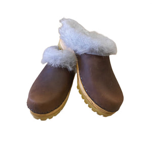 Mountain Sole Shearling in your choice of Featured Leather and Shearling