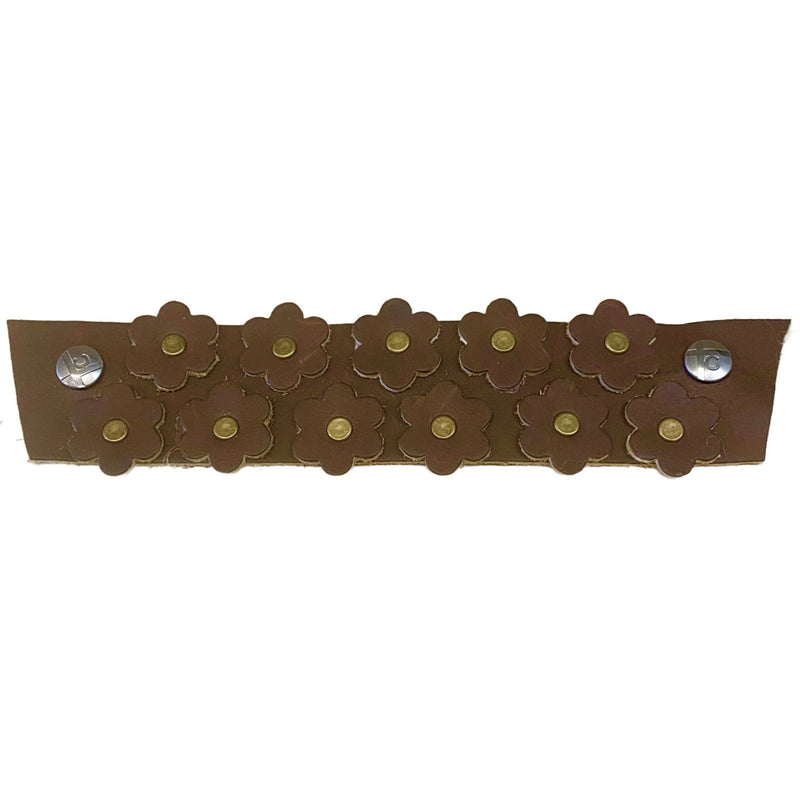 Solid Brown Linnea snap strap