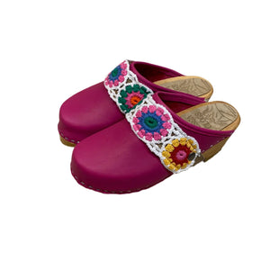 Magenta Mountain Clog with Pink Sara Snap Strap