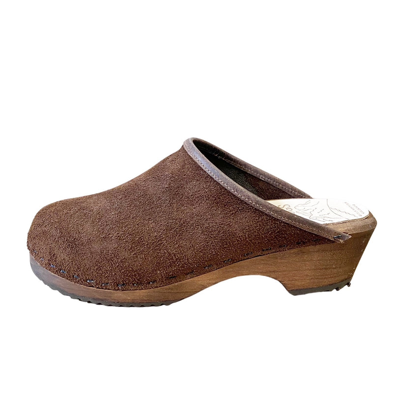 Traditional Heel Brown Suede - $50 Sale