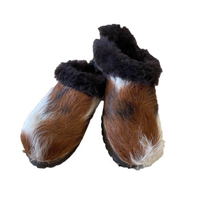 Cowhide Shearling Mountain Clogs