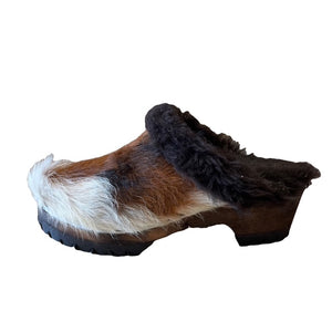Cowhide Shearling Mountain Clogs