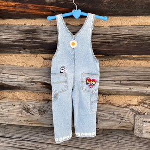 Tessa Kids Upcycled Jean Overalls Size 3T