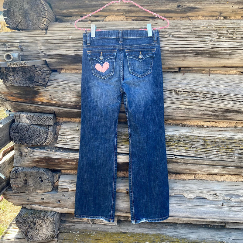 Tessa Kids "Hand Me Downs"  Upcycled Jeans size 10
