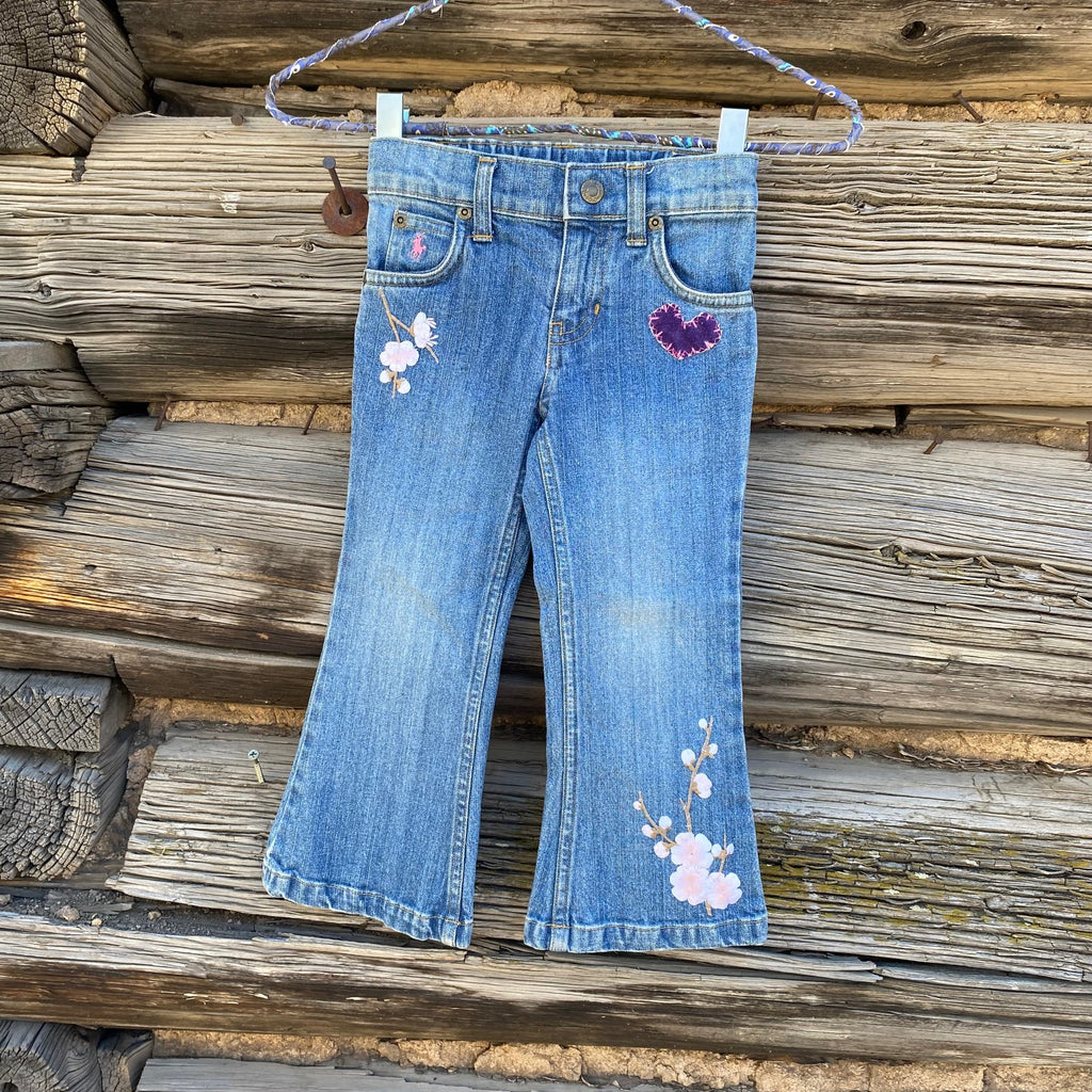 Tessa Kids "Hand Me Downs"  Upcycled Jeans size 3T