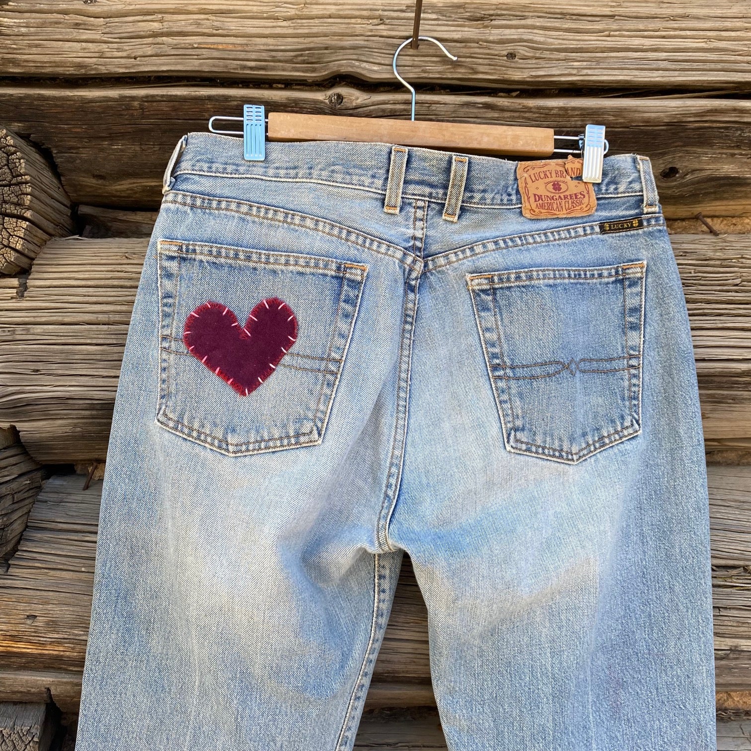 Tessa Hand Me Downs Upcycled Jeans Lucky Brand size 32 – Tessa