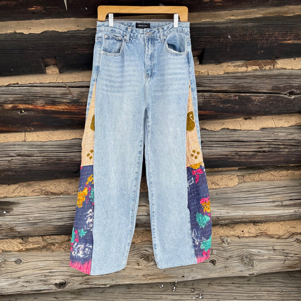 Upcycled Quilt Jeans 