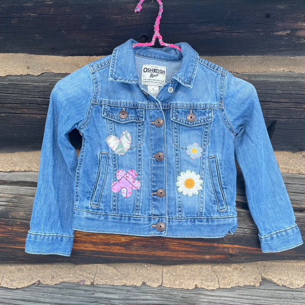 Kids Upcycled Denim Patch Jacket