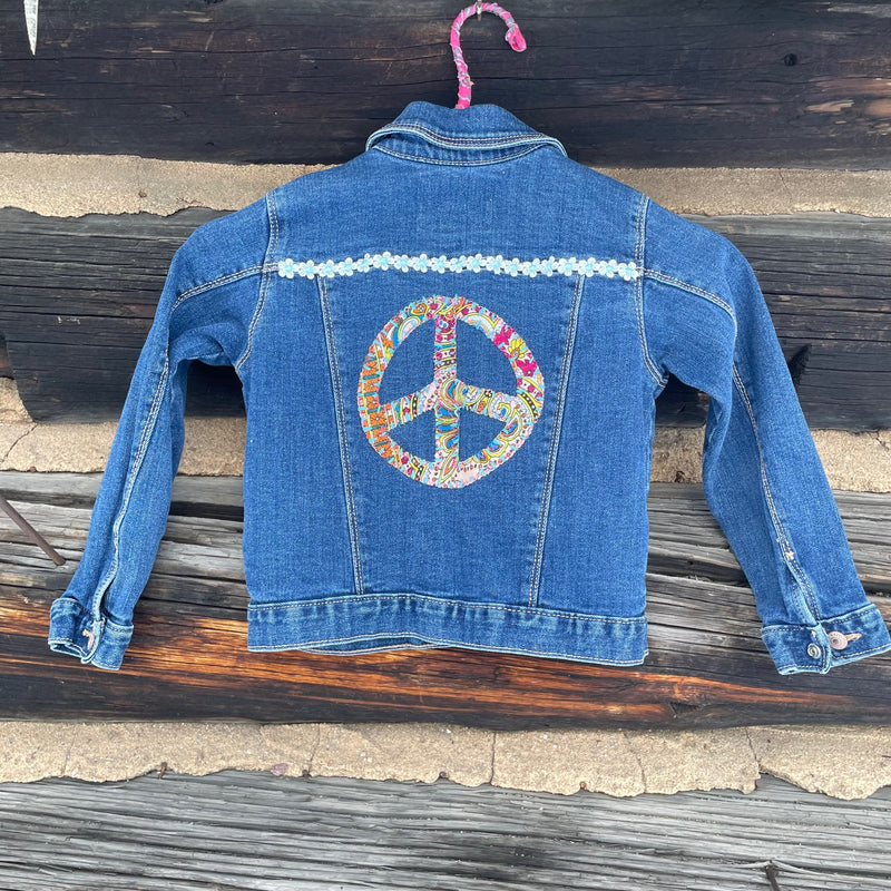 Kids Upcycled  Denim Patch Jacket