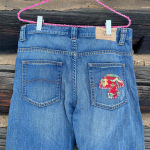 Upcycled Denim Mushroom Jeans