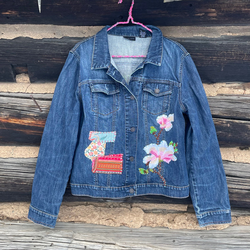 Womens Upcycled Denim Jacket