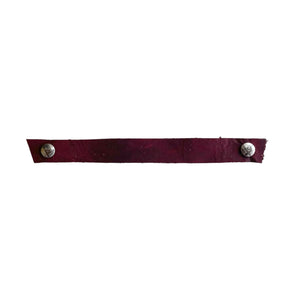 Narrow Merlot Snap Strap