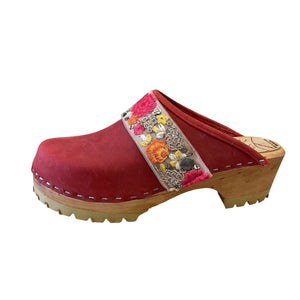 Mountain Sole Red Oil Tanned Leather with Ribbon Snap Strap