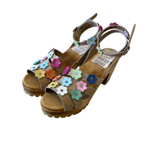 High Heel Mountain Flower Katherine Sandal