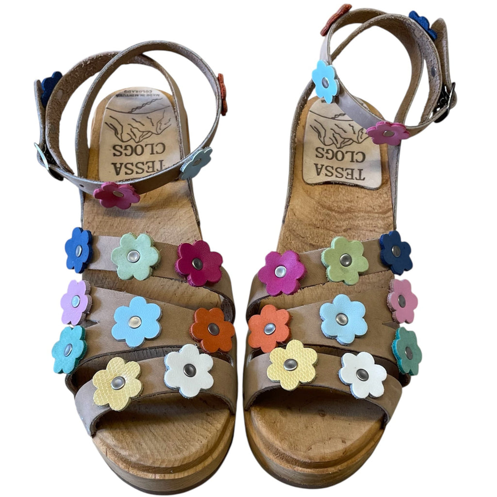 High Heel Flower Katherine Sandal