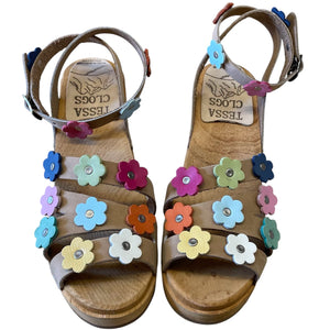 High Heel Flower Katherine Sandal