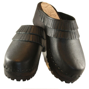 Mountain Black Leather Annie Double Fringe