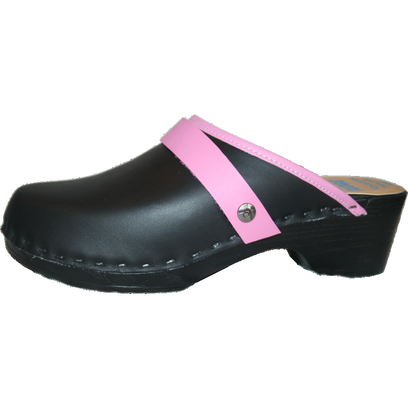 Tessa Clogs in a polyurethane flexible sole and padded innersole