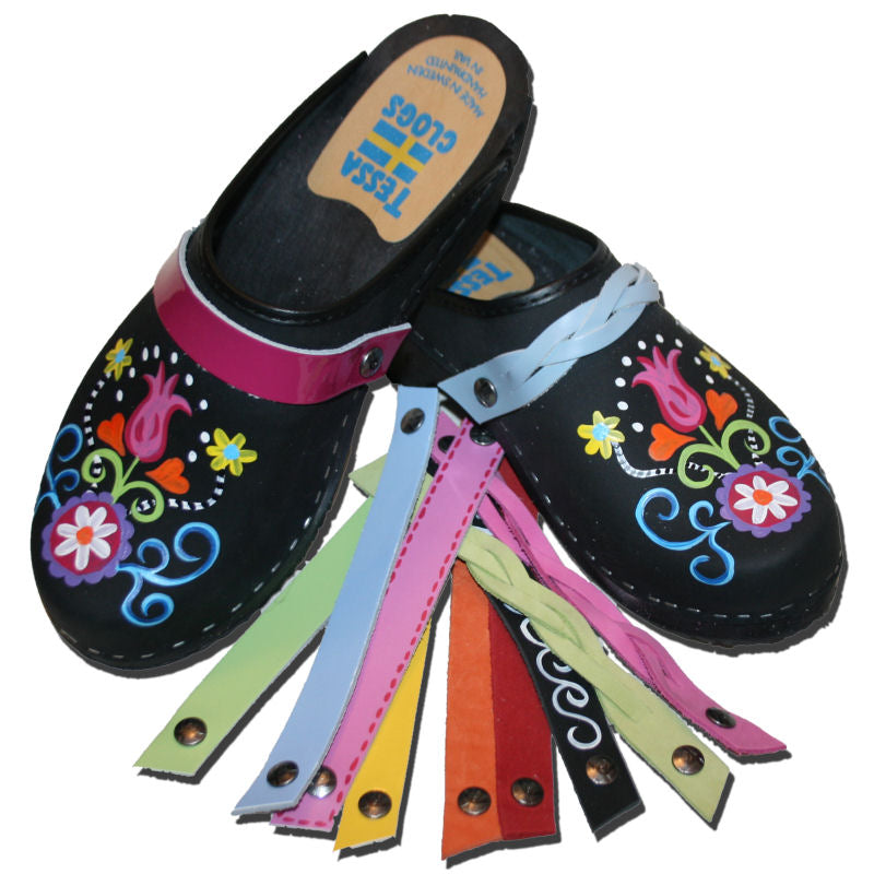 Hand painted clogs