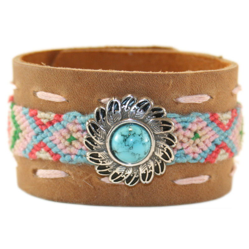 Gypsy Man|unisex Cotton Rope Bracelet - Bohemian Embroidered Gypsy Style
