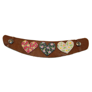 Flex Nougat with your choice of Hand Painted Heart Snap Strap