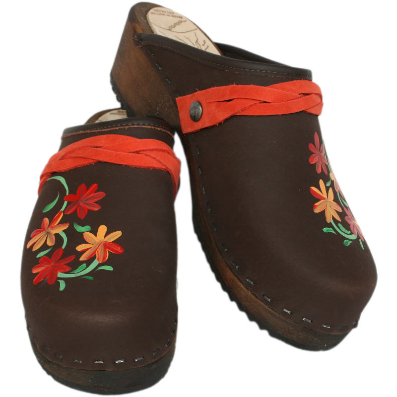 Traditional Heel Brown Oil Axelina-Orange/Red