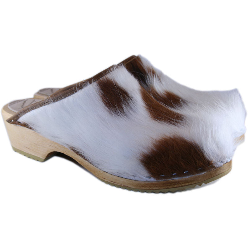 Traditional Heel Brown and White Pony size 41 - In Stock