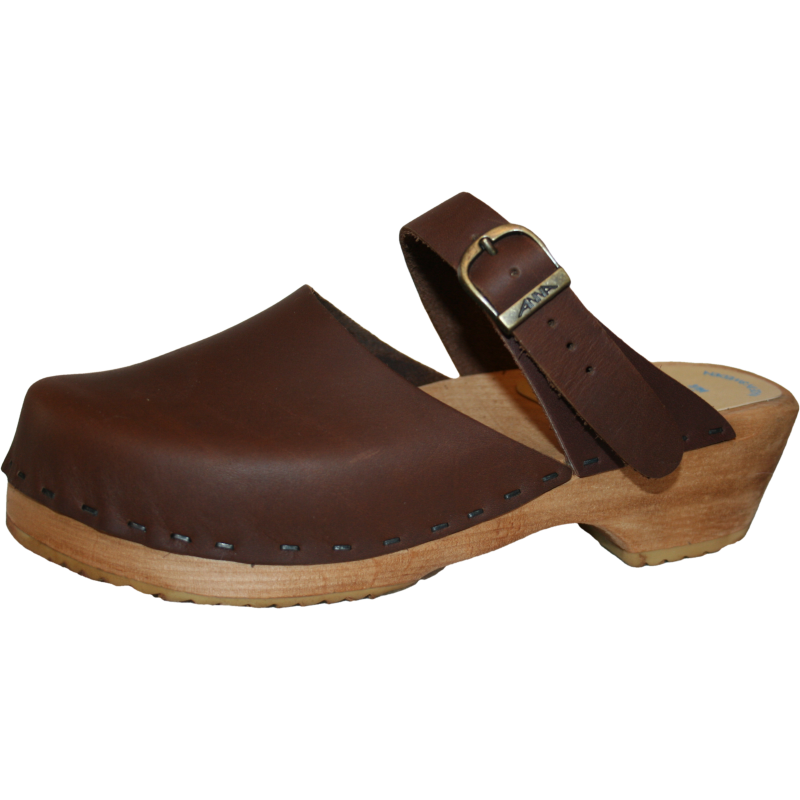 Traditional Heel Brown Oil Sandal
