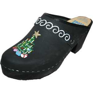 High Heel Black Oil Christmas Design