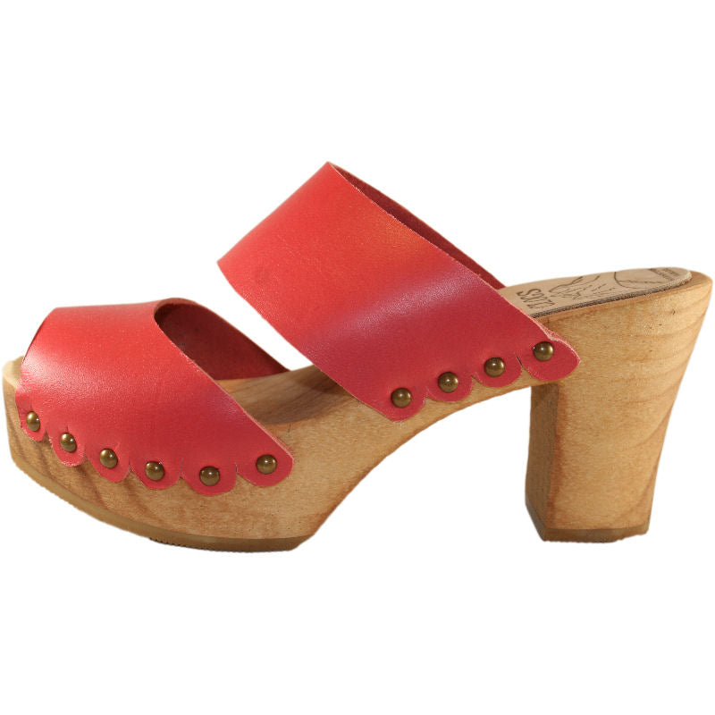 Ultimate High Coral Red Two Strap Sandal