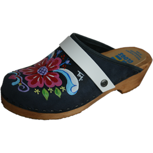 Hand Painted Clogs with Interchangeable Straps