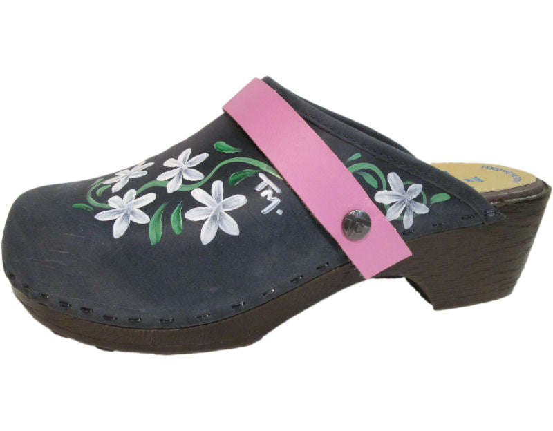 Flex Hand Painted Denim Axelina with your choice of Snap-Strap – Tessa ...