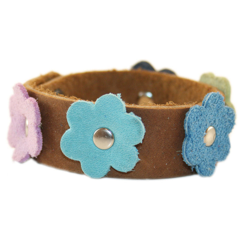Tessa Flower Bracelet Rustic Brown