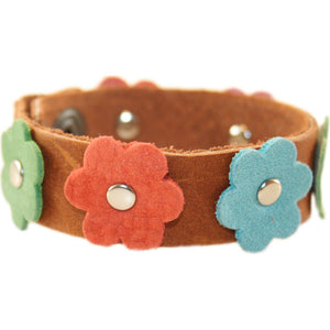 Tessa Flower Bracelet Tan
