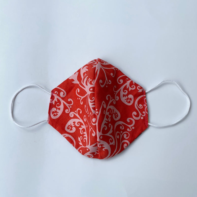 Tessa Reversible Face Mask Red/Brown