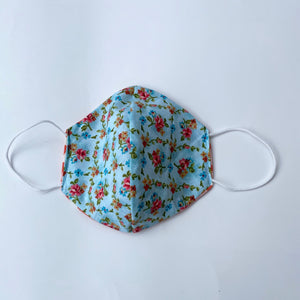 Tessa Reversible Face Mask Butterfly/Turquoise Floral