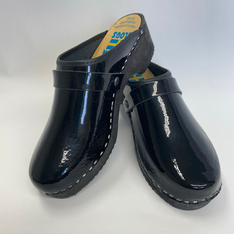 Traditional Heel Black Patent size 43 - Factory Seconds