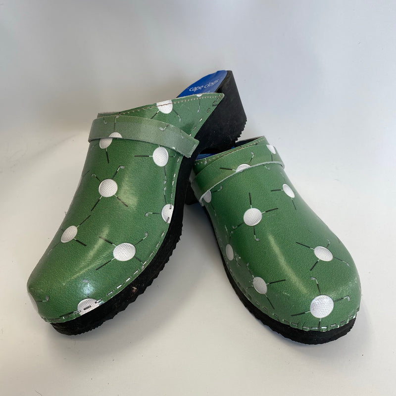 Cape Clog Traditional Sole Printed Golf Pattern size 42