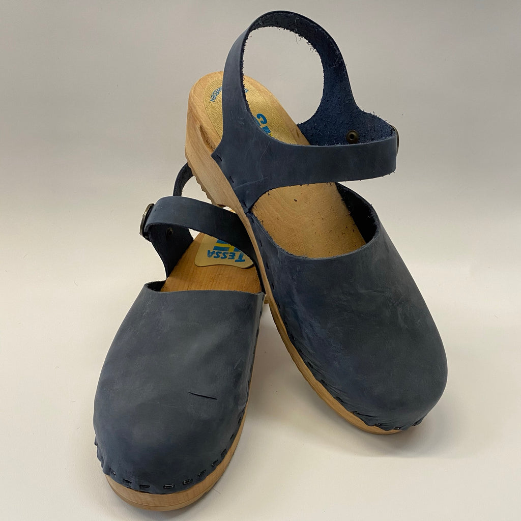 Traditional Sole Denim Blue Moa Sandal size 40  - Factory Seconds