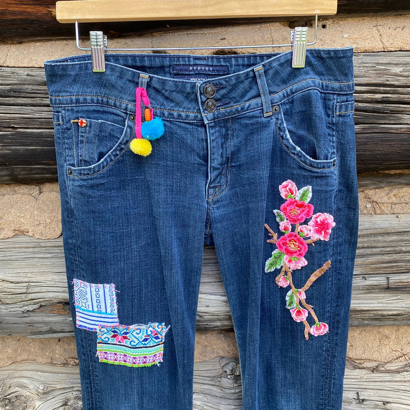 Tessa "Hand Me Downs"  Upcycled Jeans Hudson