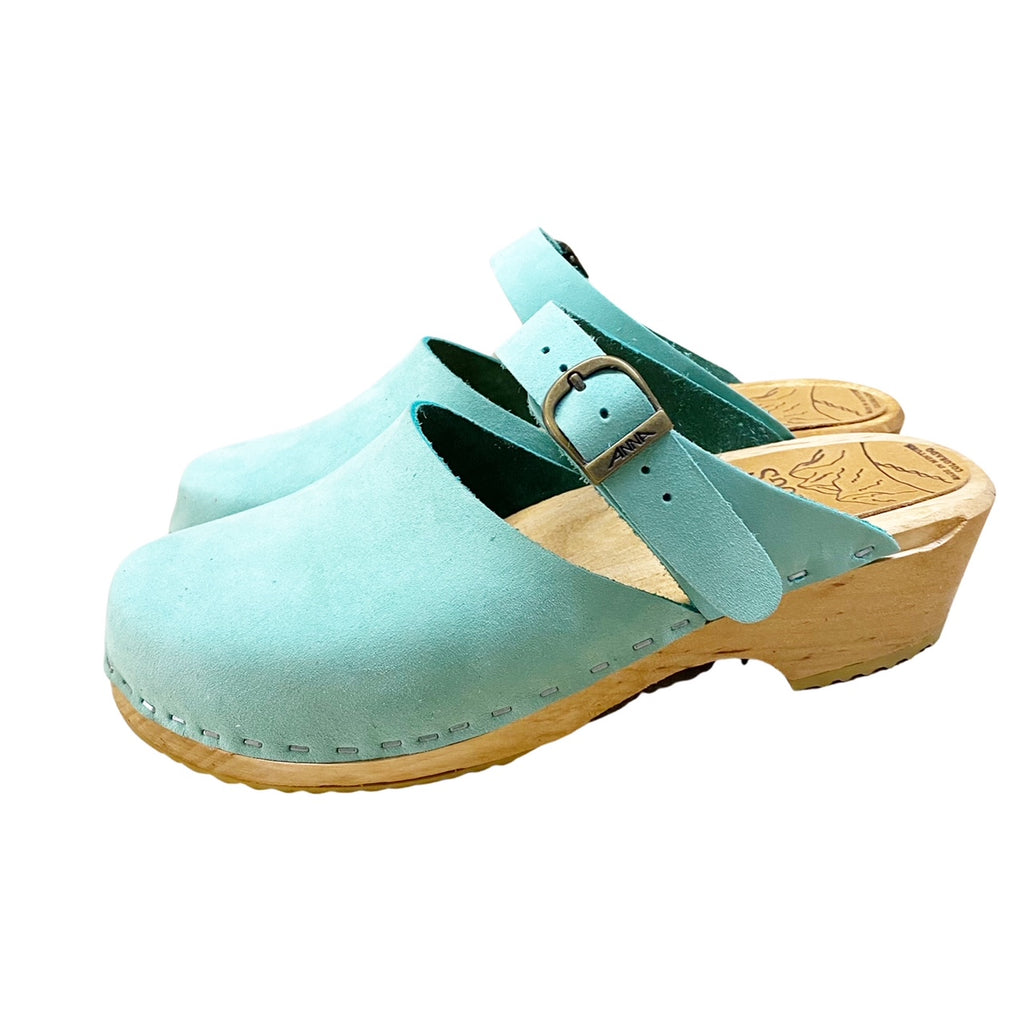 Aqua Nubuck Traditional Heel Maja Sandal