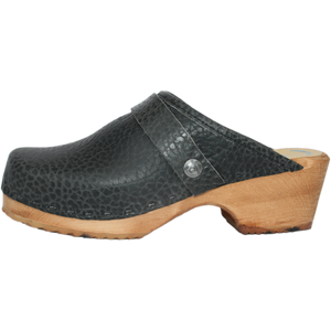 Tessa Children's Pebble Black Clogs