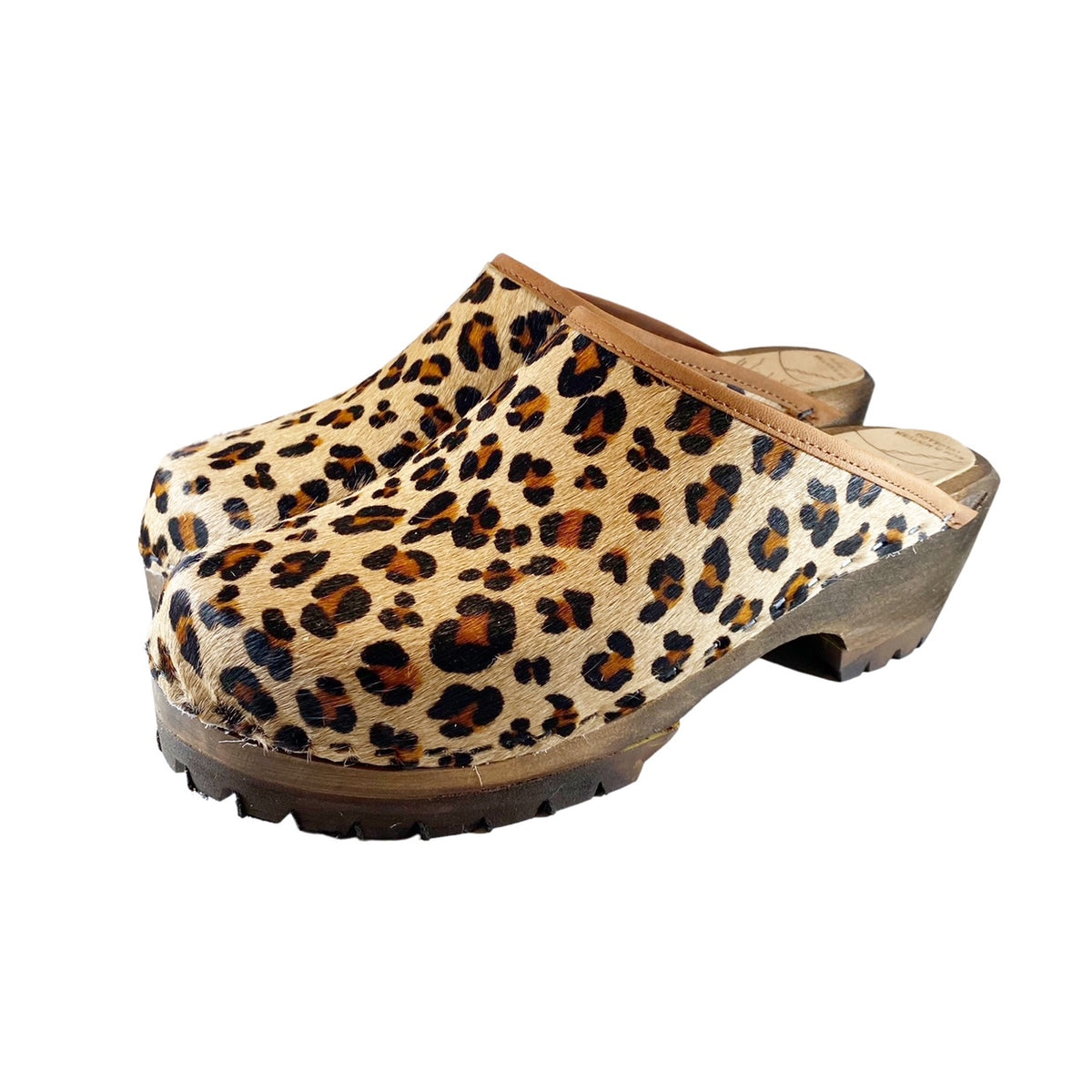 Mountain Sole Small Print Leopard Pony with your choice of Edge Band ...